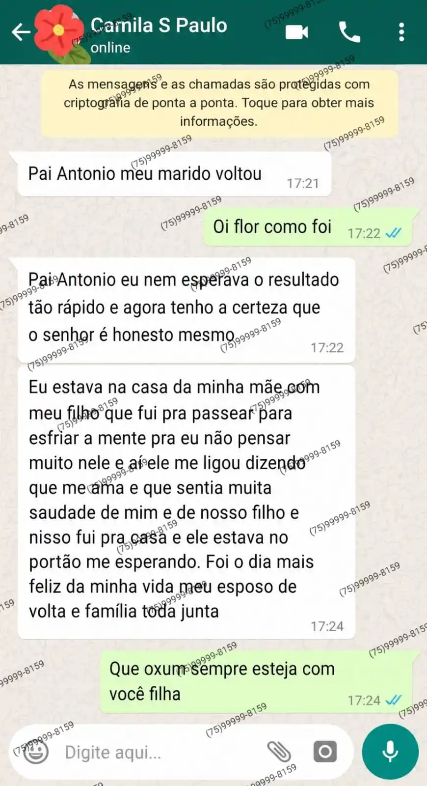 Depoimento real — trabalho espiritual com resultado rápido