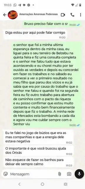 Depoimento real — resultado de amarração amorosa